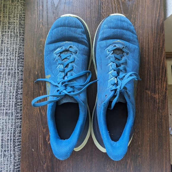 Hoka One One Mach 4 Blue Green Black Running Walking Shoes - Picture 2 of 10